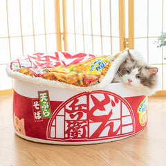 Japanese Ramen Noodle Cup Cat Bed