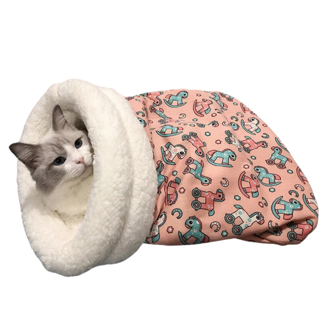 Cat Sleeping Bag – Soft, Cozy, and Fluffy Comfort