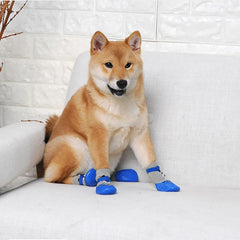 4pcs/set Winter Warm Dog Socks – Waterproof, Non-Slip