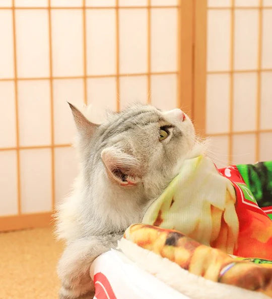 Japanese Ramen Noodle Cup Cat Bed