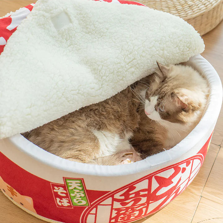 Japanese Ramen Noodle Cup Cat Bed