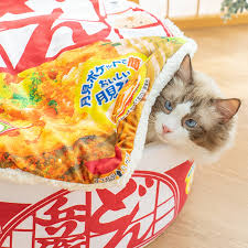 Japanese Ramen Noodle Cup Cat Bed