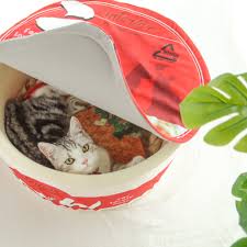 Japanese Ramen Noodle Cup Cat Bed