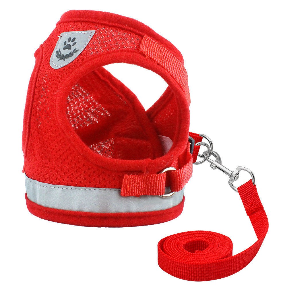 Cat Dog Pet Walking Harness With Leash